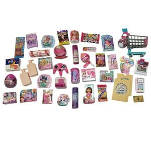 Zuru Mini Brands Lot Of 40 Mixed Series Toys, Food, Cash Register, Gold Card